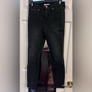 Women's REVTOWN SUPER SKINNY JEANS Shadow Black Size 27 ankle